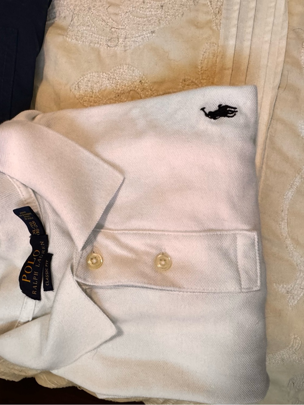 Polo by Ralph Lauren Men’s White Short-Sleeve Polo with Black Pony